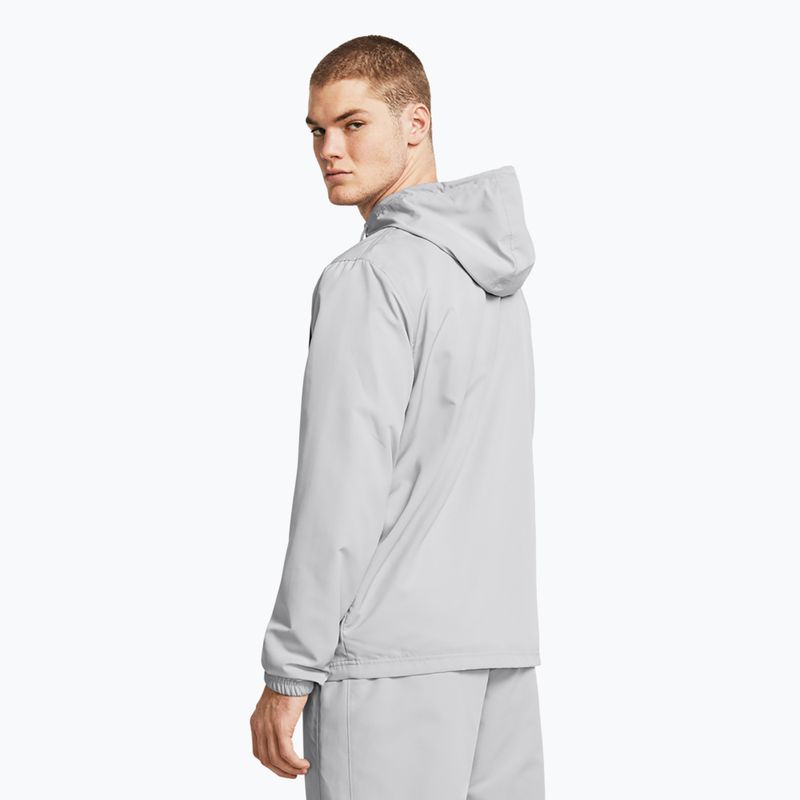Куртка противітряна чоловіча Under Armour Sportstyle Windbreaker mod gray/castlerock/white 2