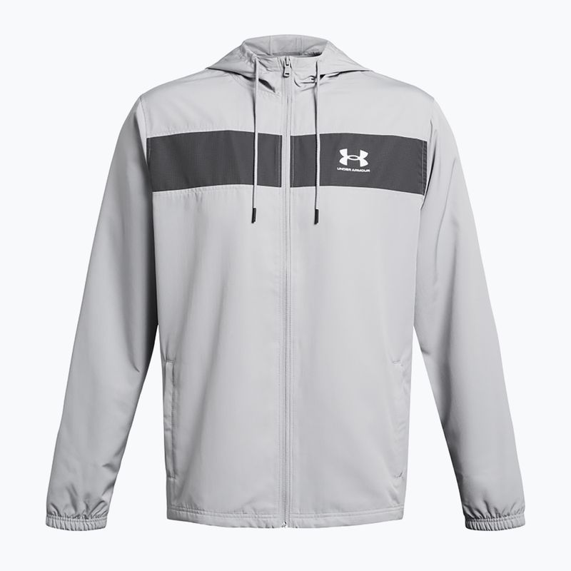 Куртка противітряна чоловіча Under Armour Sportstyle Windbreaker mod gray/castlerock/white 3