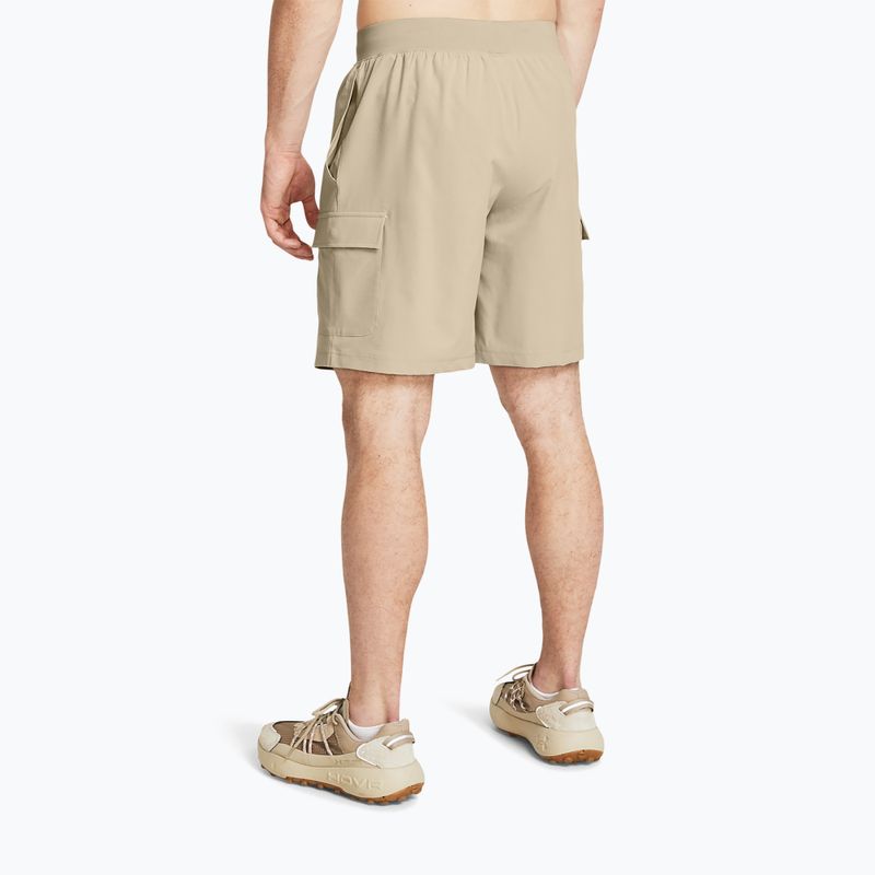 Шорти для тренувань чоловічі Under Armour Stretch Woven Cargo khaki base/black 3