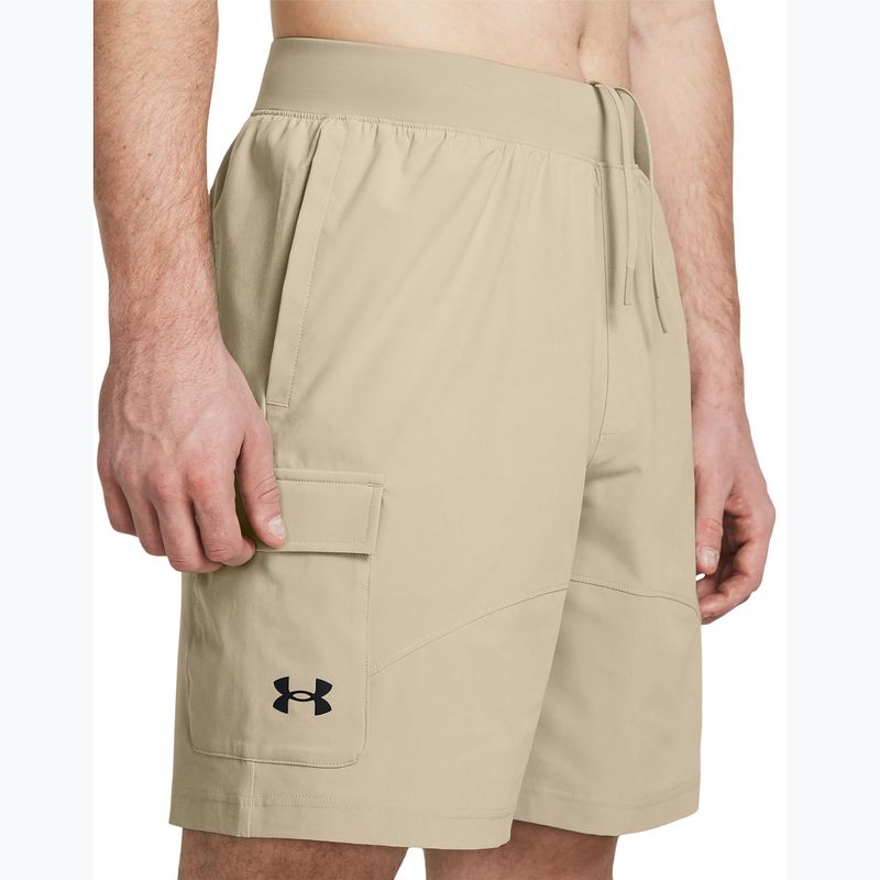 Шорти для тренувань чоловічі Under Armour Stretch Woven Cargo khaki base/black 4