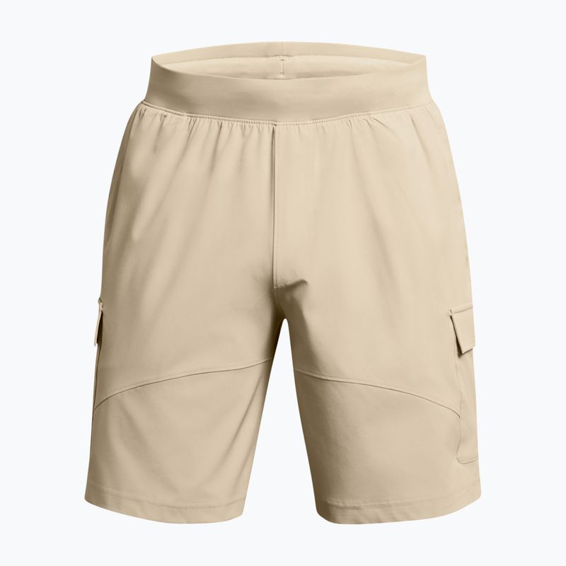 Шорти для тренувань чоловічі Under Armour Stretch Woven Cargo khaki base/black 5