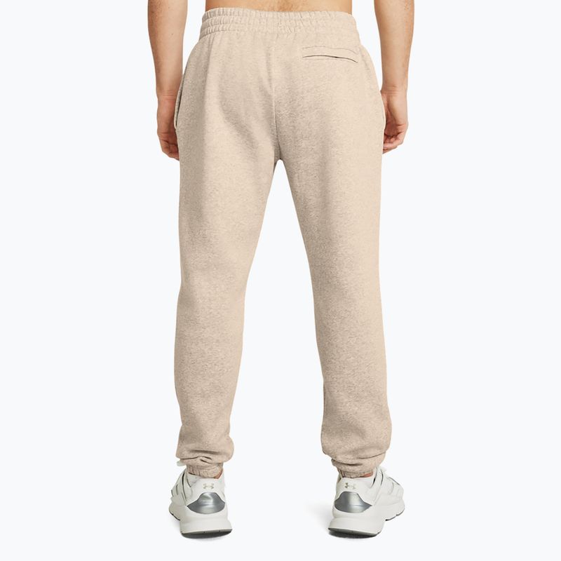 Штани для тренувань чоловічі Under Armour Essential Fleece Joggers timberwolf taupe light hthr/timberwolf taupe 3