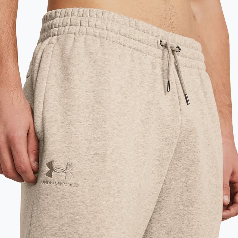 Штани для тренувань чоловічі Under Armour Essential Fleece Joggers timberwolf taupe light hthr/timberwolf taupe 4