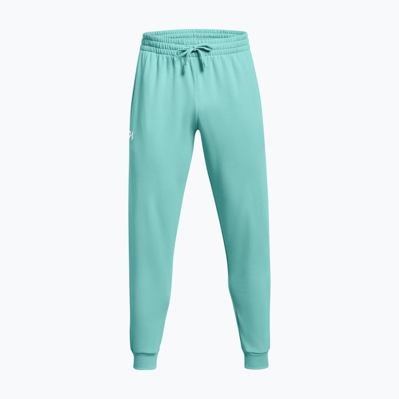 Штани чоловічі Under Armour Rival Fleece Joggers radial turquoise/white 6