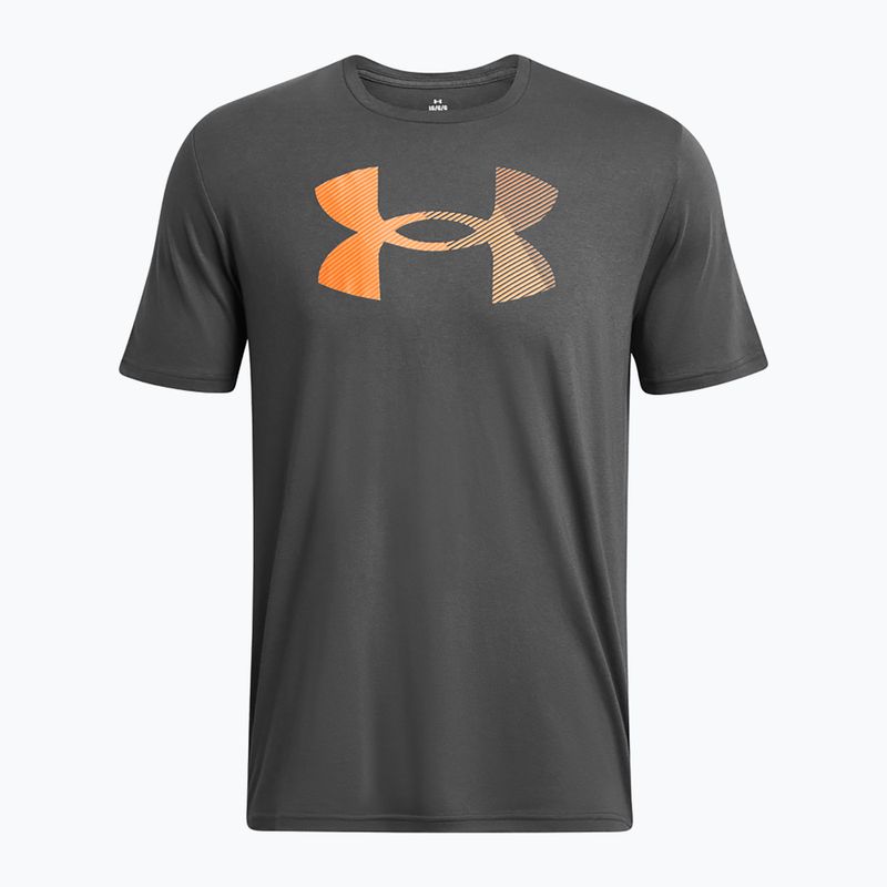 Футболка для тренувань чоловіча Under Armour Big Logo Fill castlerock/atomic/wild orange 3