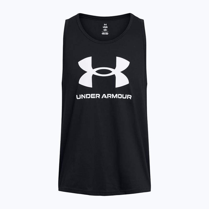 Топ чоловічий Under Armour Sportstyle Logo black/white 3
