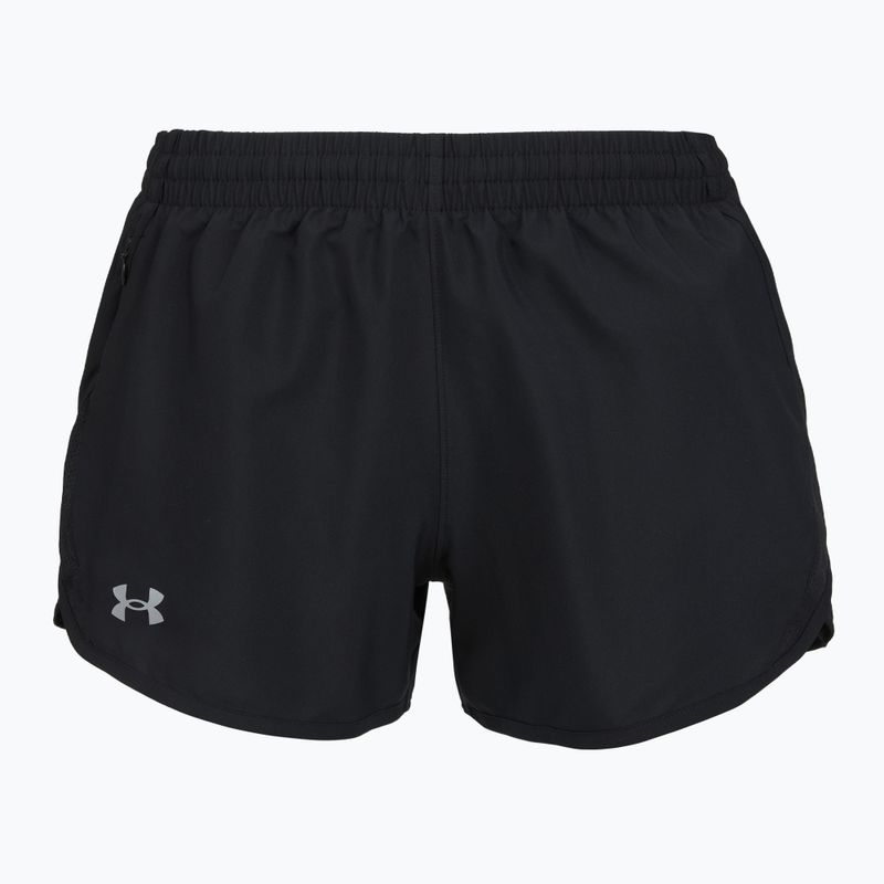 Шорти для бігу жіночі Under Armour Fly By 3" black/black/reflective