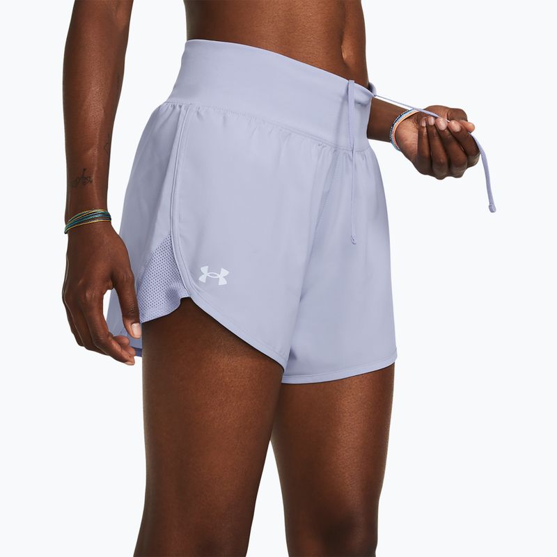Шорти для бігу жіночі Under Armour Fly By Elite 5" celeste/celeste/reflective 4