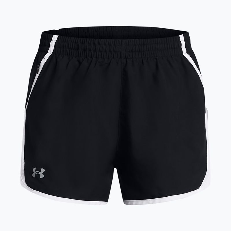 Шорти для бігу жіночі Under Armour Fly By 3" black / white / reflective 5