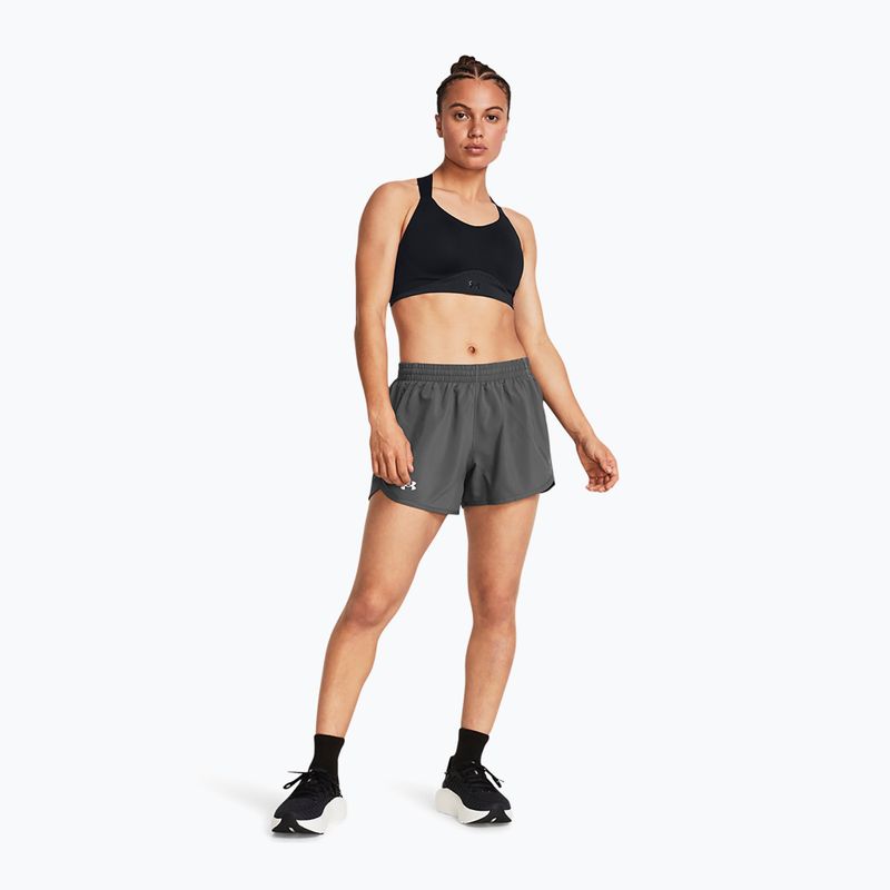 Жіночі бігові шорти Under Armour Fly By 3" castlerock/castlerock/reflective 2
