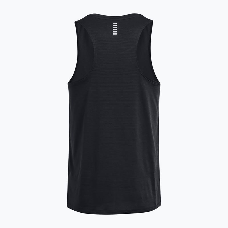 Танк топ для бігу чоловічий Under Armour Launch Singlet black/reflective 2