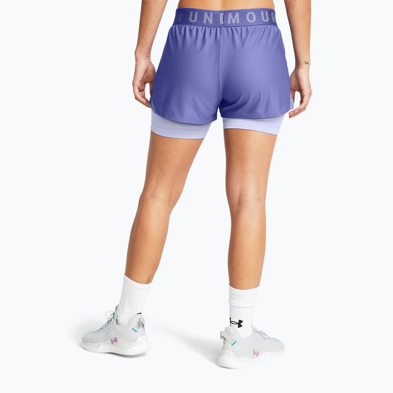 Шорти для тренувань жіночі Under Armour Play Up 2-In-1 starlight/celeste/celeste 3