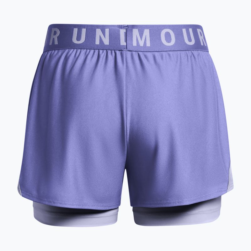 Шорти для тренувань жіночі Under Armour Play Up 2-In-1 starlight/celeste/celeste 6