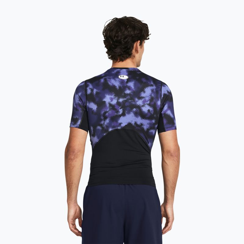 Футболка для тренувань чоловіча Under Armour HG Armour Printed starlight/white 2