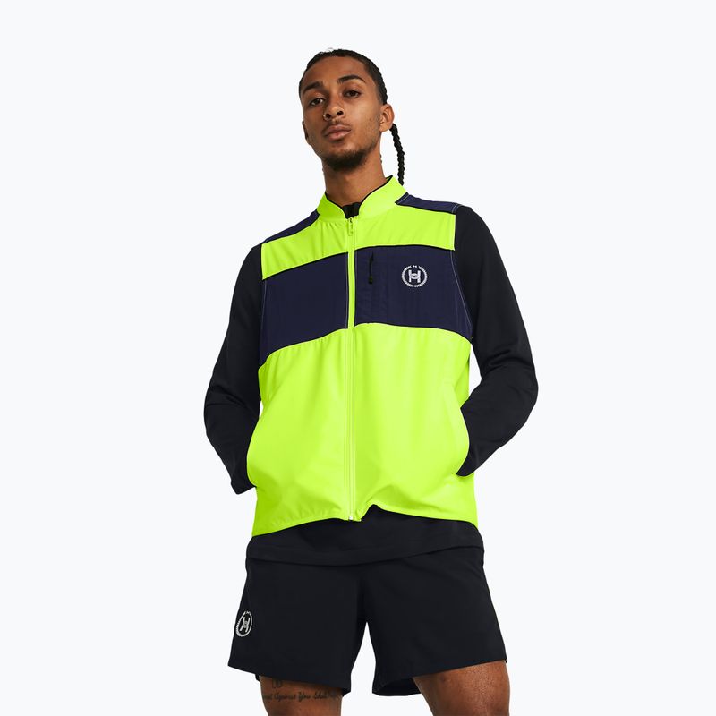 Жилет для бігу чоловіча Under Armour Run Everywhere high-vis yellow/midnight navy/white