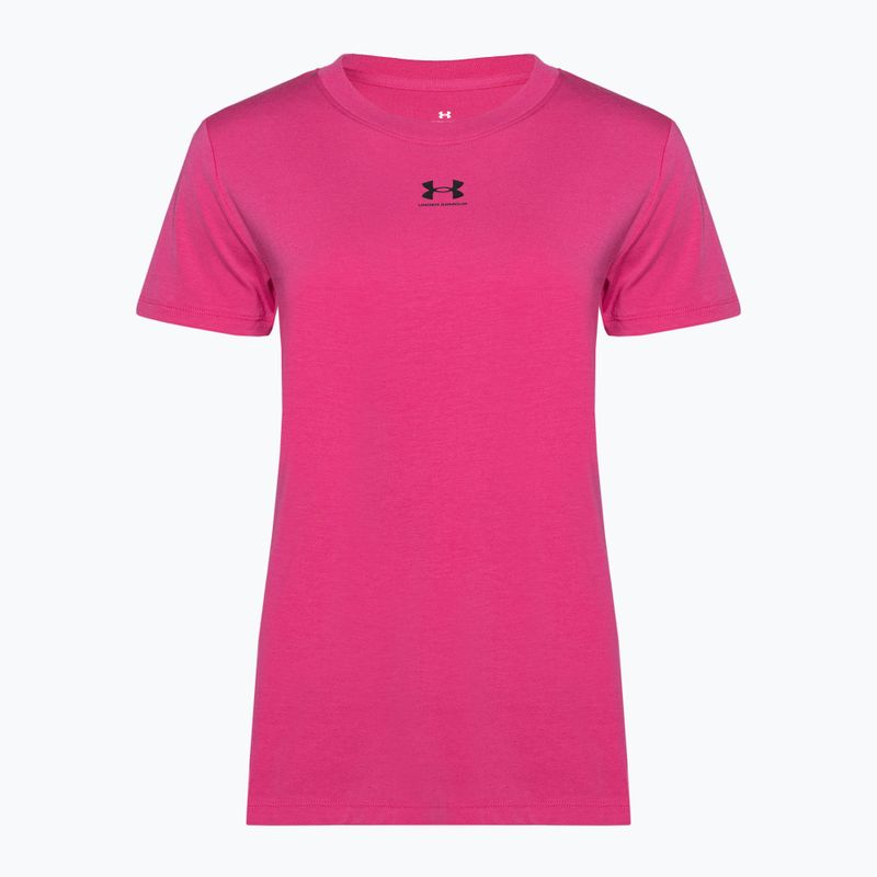 Футболка для тренувань жіноча Under Armour Off Campus Core astro pink/black