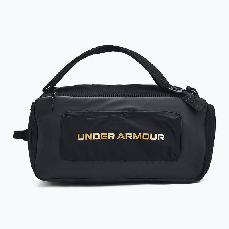 Сумка для тренувань Under Armour Contain Duo 40 л black/metallic gold 2
