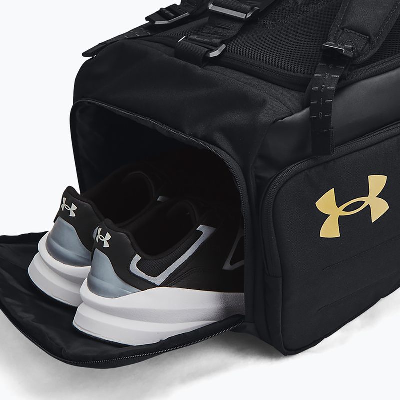 Сумка для тренувань Under Armour Contain Duo 50 л black/metallic gold 5