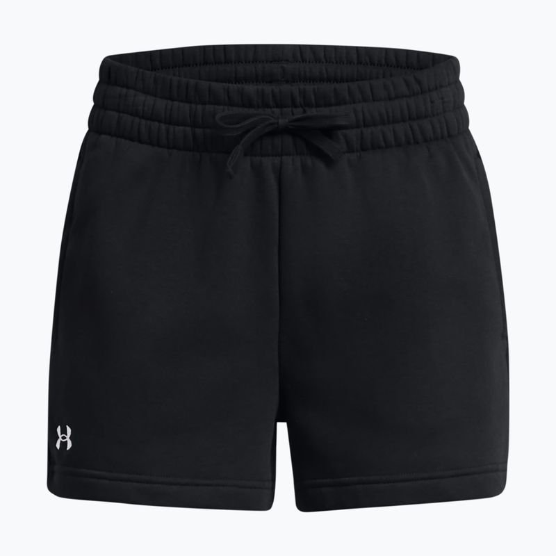 Шорти для тренувань жіночі Under Armour Rival Fleece black/white 5