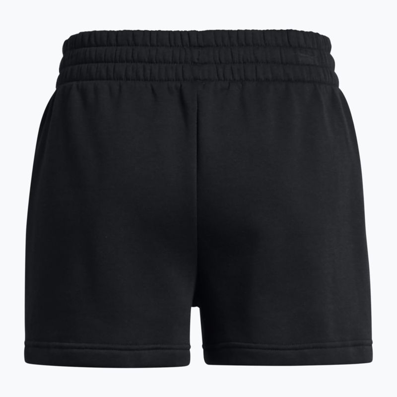 Шорти для тренувань жіночі Under Armour Rival Fleece black/white 6