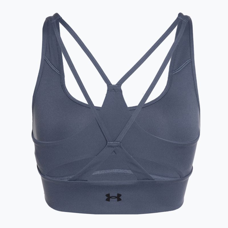 Топ для тренувань жіночі Under Armour Project Rock LG Grind Sportlette downpour gray/black 2