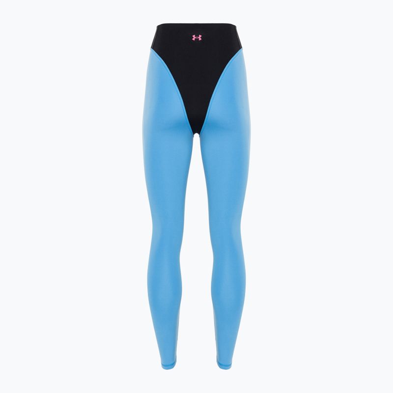 Легінси для тренувань жіночі Under Armour Project Rock LG Grind Ankle Leg black/viral blue/astro pink 5