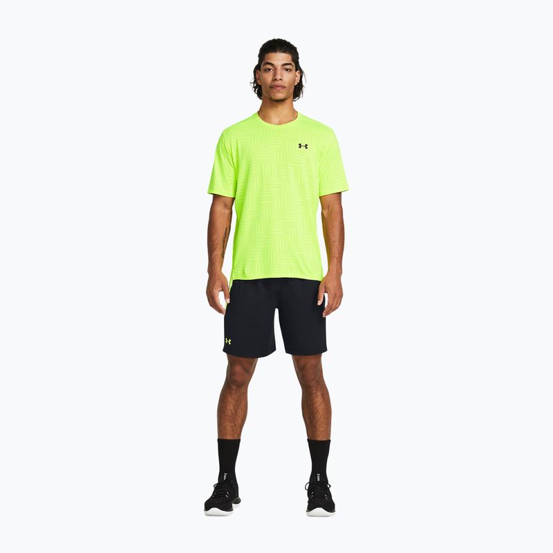 Шорти для тренувань чоловічі Under Armour Tech Vent black/high-vis yellow/high-vis yellow 2