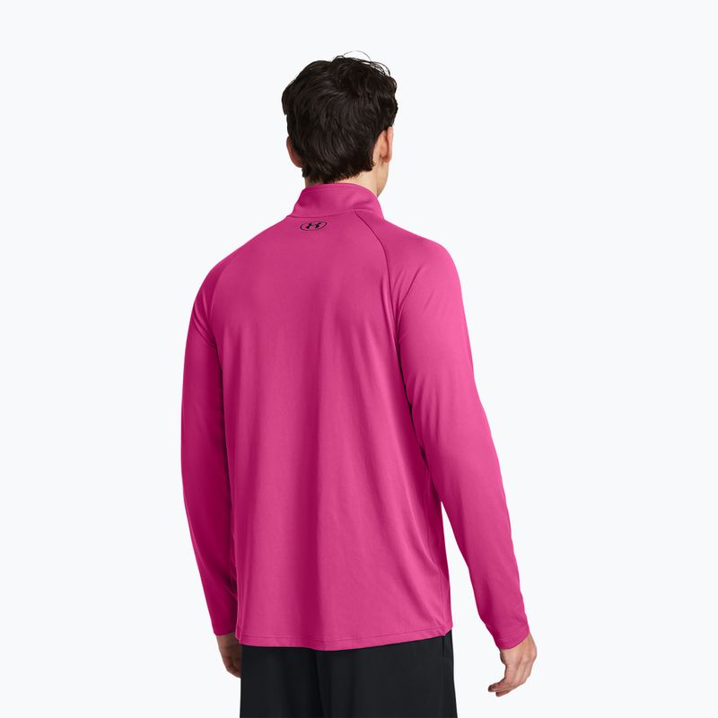 Кофта чоловіча Under Armour Tech 2.0 1/2 Zip astro pink/black 2