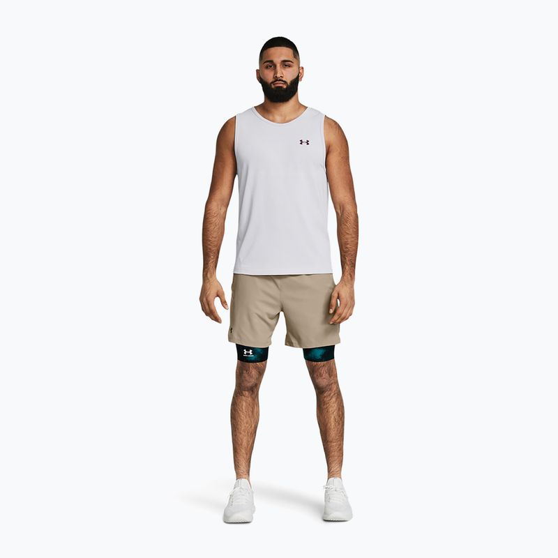 Чоловічі тренувальні шорти Under Armour UA Vanish Woven 6in timberwolf taupe/black 2