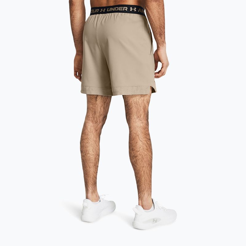 Чоловічі тренувальні шорти Under Armour UA Vanish Woven 6in timberwolf taupe/black 3