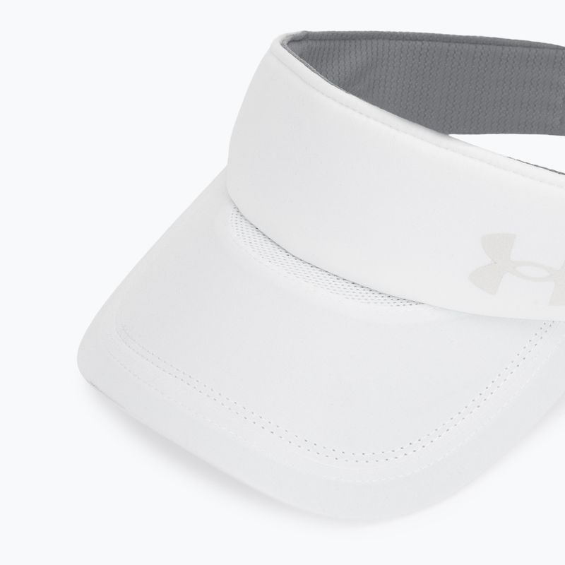 Козирок для бігу жіночий Under Armour Launch white/black/distant gray 3