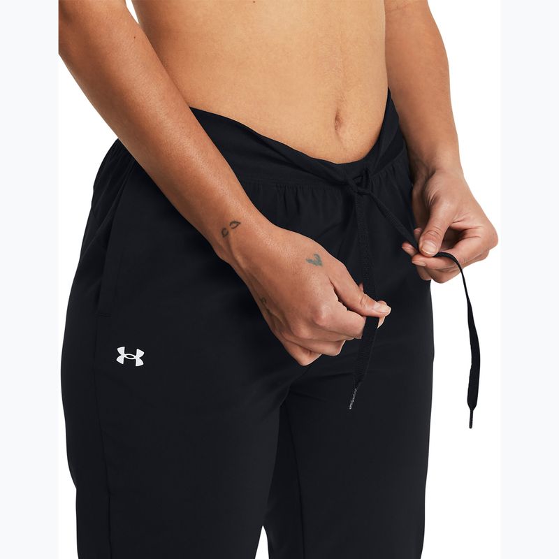 Штани для тренувань жіночі Under Armour Sport High Rise Woven black/white 4