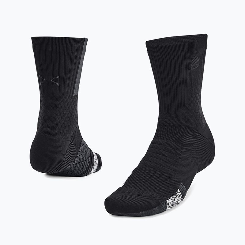 Шкарпетки чоловічі Under Armour Curry AD Playmaker 1P Mid black/anthracite/black