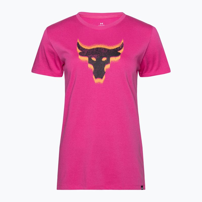 Футболка для тренувань жіноча Under Armour Project Underground Core T astro pink/black