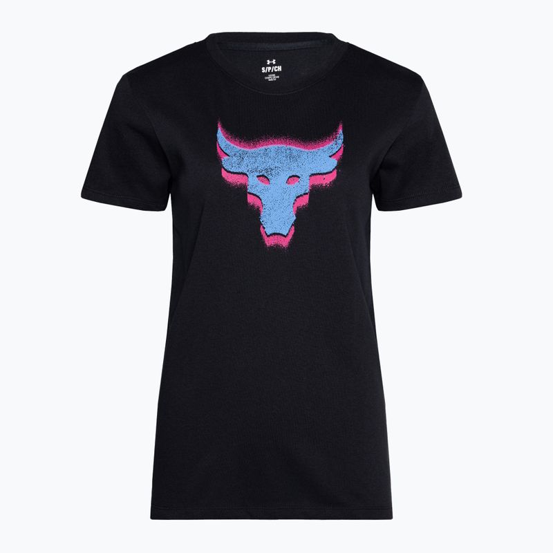 Футболка для тренувань жіноча Under Armour Project Underground Core T black/viral blue