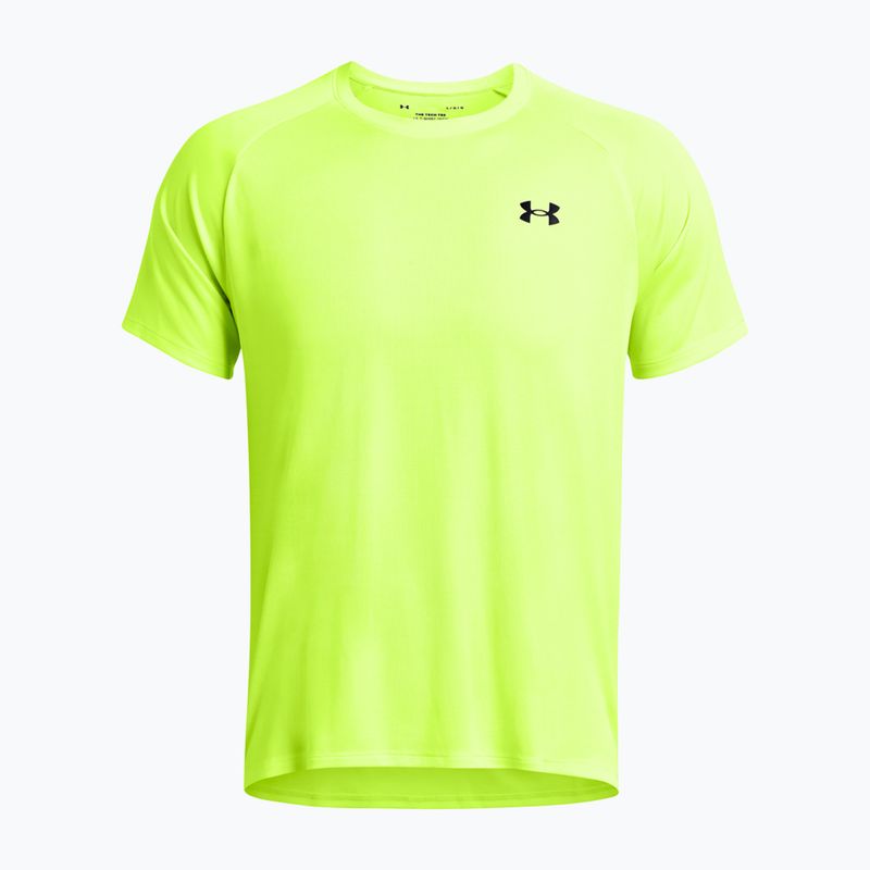 Футболка для тренувань чоловіча Under Armour Tech Textured high vis yellow/black 4