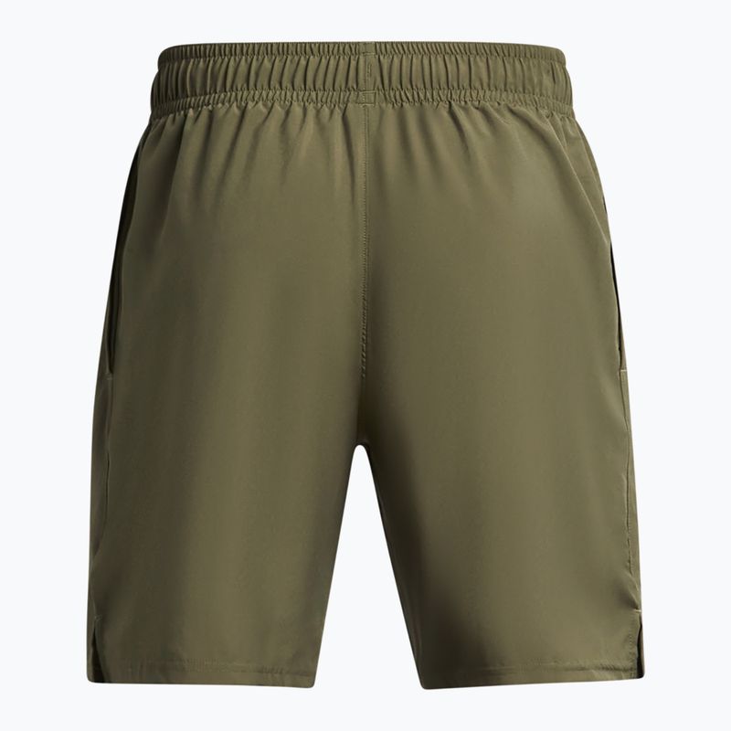 Шорти для тренувань чоловічі Under Armour Tech Woven Wordmark marine od green/black 2