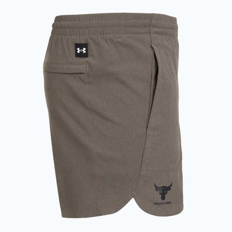 Шорти для тренувань чоловічі Under Armour Project Rock Camp brown 3