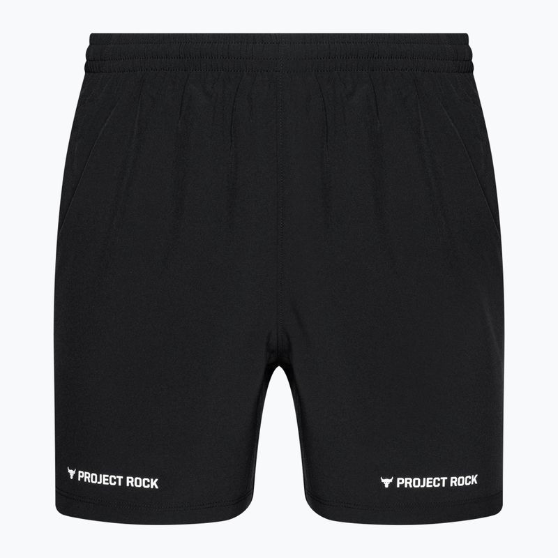 Чоловічі тренувальні шорти Under Armour Project Rock Ultimate 5" чорні/білі