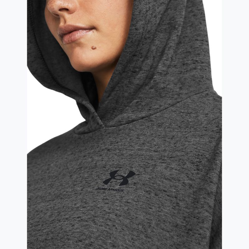 Кофта для тренувань жіноча Under Armour Rival Terry OS Hoodie castlerock full heather/black 3