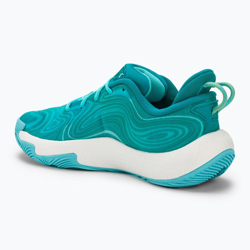 Черевики баскетбольні Under Armour Spawn 6 circuit teal/sky blue/white 3