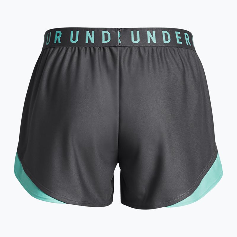 Шорти жіночі Under Armour Play Up 3.0 castlerock/radial turquoise/radial turquoise 6