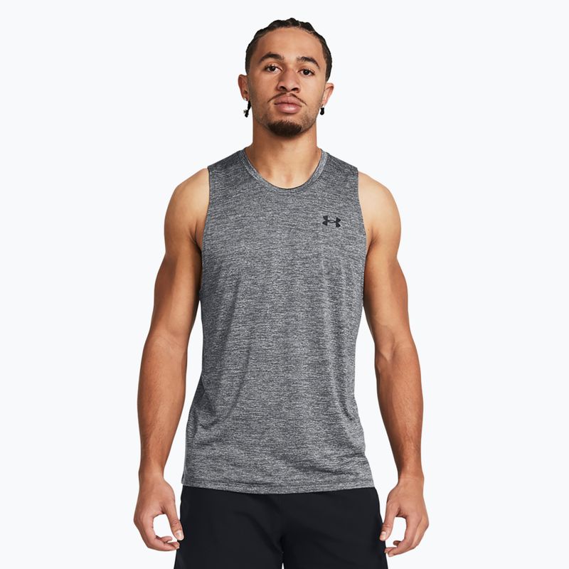 Футболка для тренувань чоловіча Under Armour Tech Tank castlerock/black