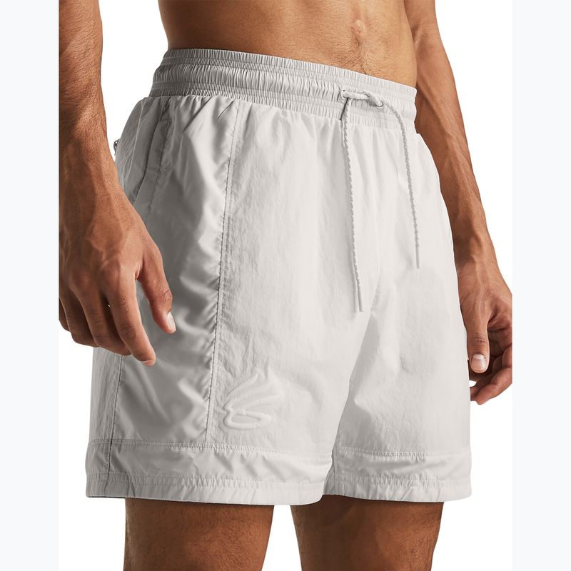 Шорти баскетбольні чоловічі Under Armour Curry Woen Short white clay/white clay/white clay