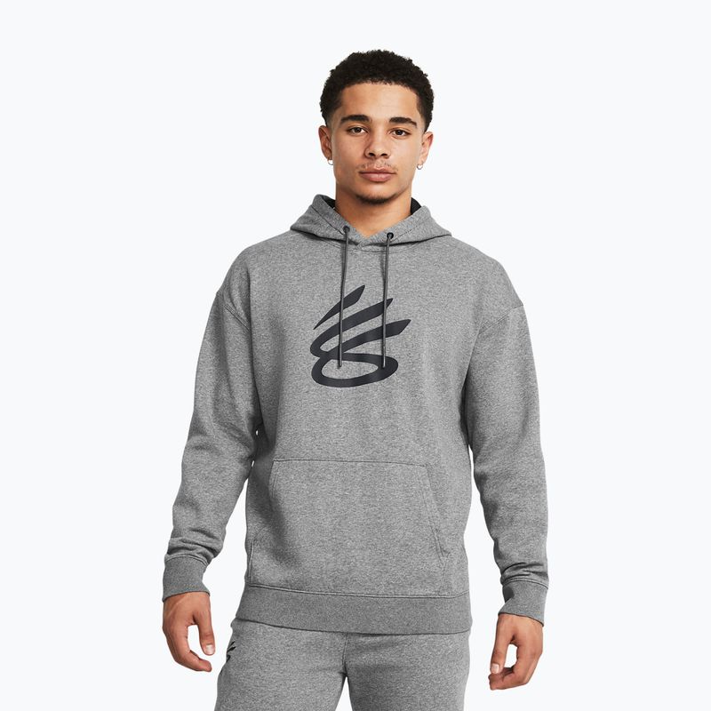 Кофта чоловіча Under Armour Curry Splash Hoodie castlerock/black