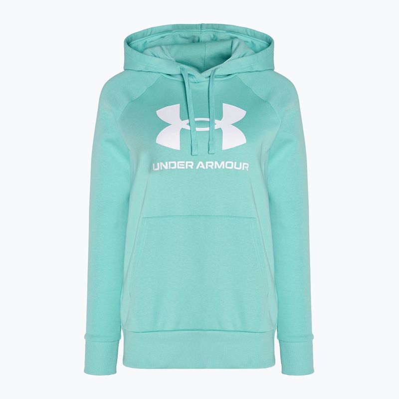 Кофта жіноча Under Armour Rival Fleece Big Logo Hoody radial turquoise/white 4