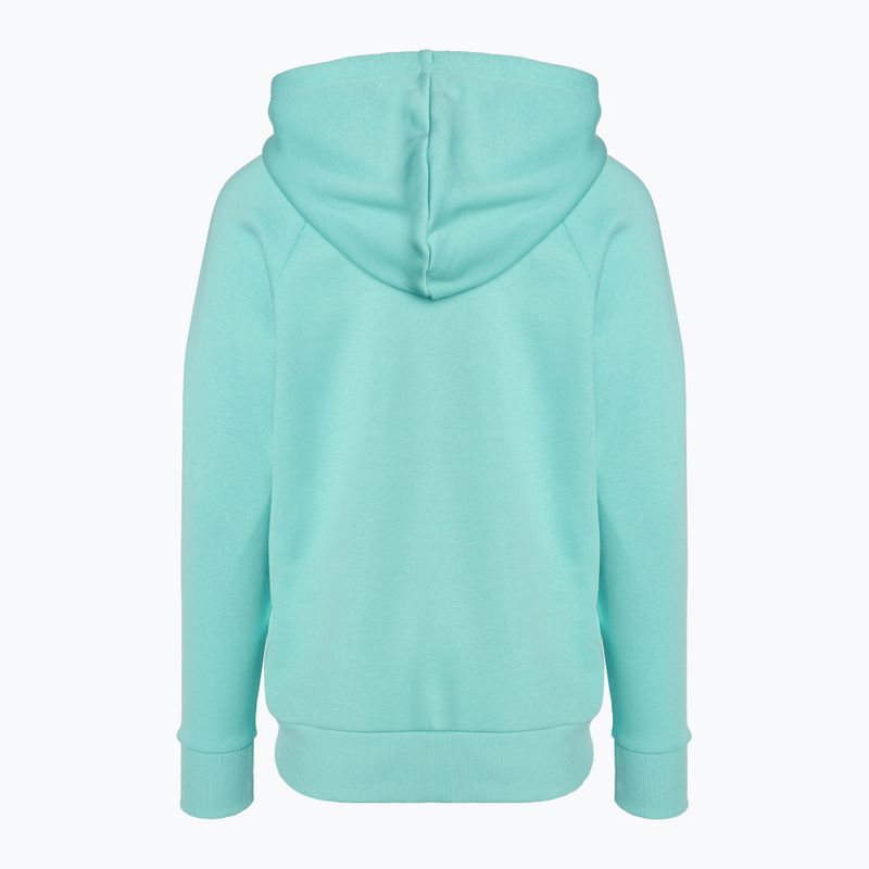 Кофта жіноча Under Armour Rival Fleece Big Logo Hoody radial turquoise/white 5