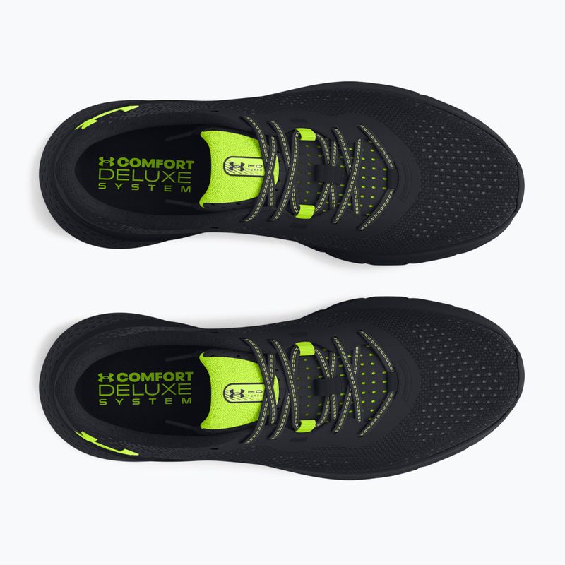 Черевики для бігу чоловічі Under Armour Hovr Turbulence 2 black/black/high vis yellow 10