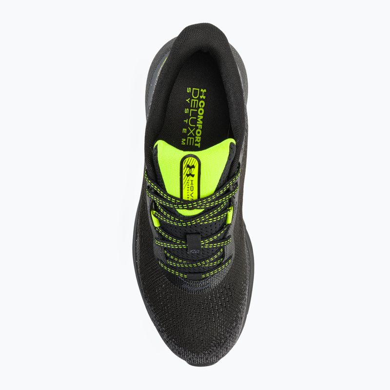 Черевики для бігу чоловічі Under Armour Hovr Turbulence 2 black/black/high vis yellow 6