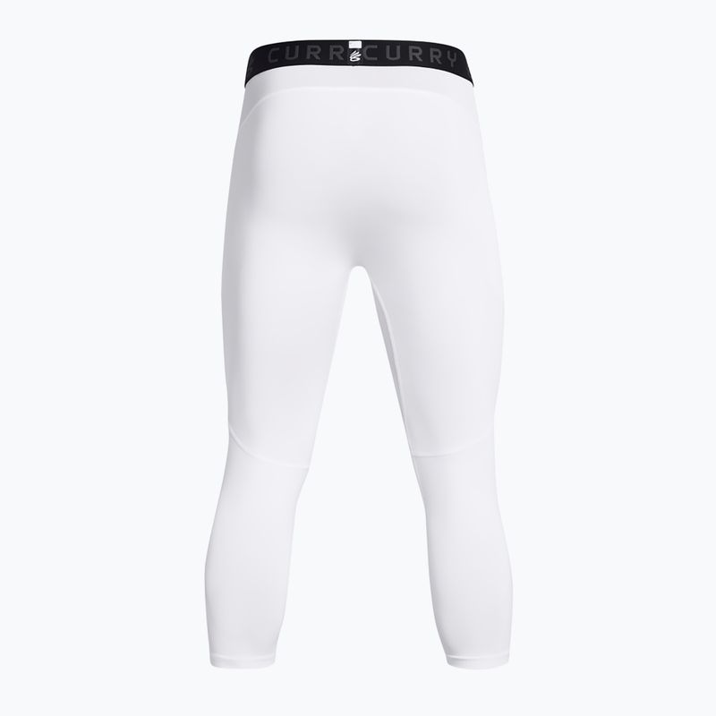 Легінси для тренувань чоловічі Under Armour Curry Brand 3/4 white/white/black 2